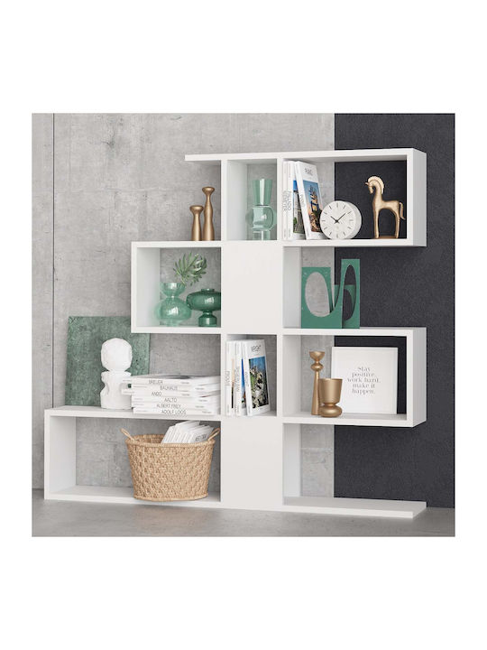 Βιβλιοθήκη A-g Karlin White 120x20x109εκ.