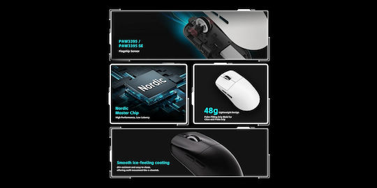 VXE R1 SE+ Ασύρματο Gaming Ποντίκι 18000 DPI Μαύρο