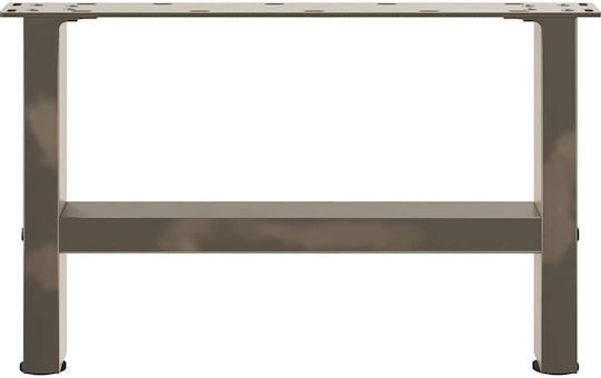 vidaXL Metallic Furniture Leg 2 Pieces Suitable for Table / Coffee Table 50x30x30cm Natural