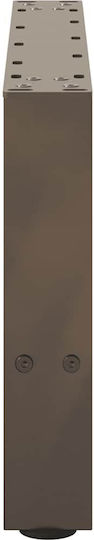 vidaXL Metallic Furniture Leg 2 Pieces Suitable for Table / Coffee Table 50x30x30cm Natural