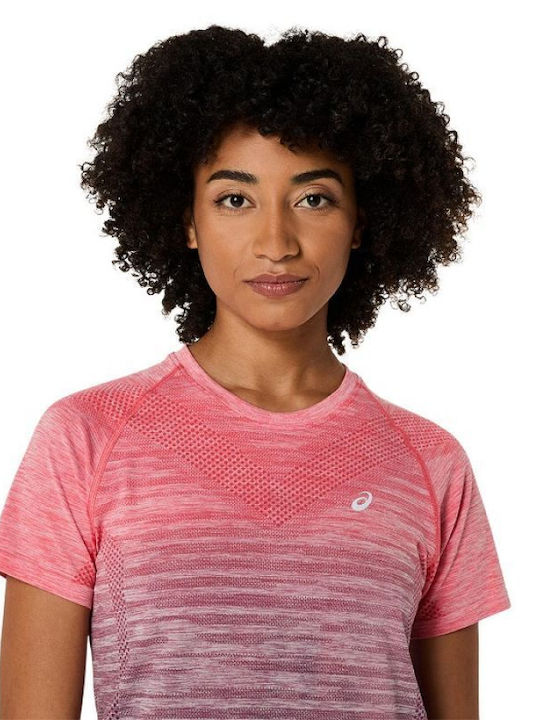 Seamless Ss Damen Bluse Kurzärmelig Koralle