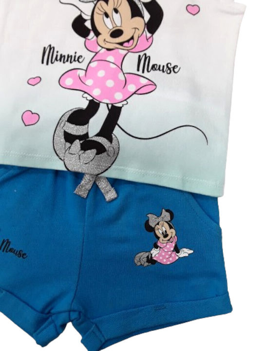 Kids' Set with Shorts Summer 2pcs Mint Minnie