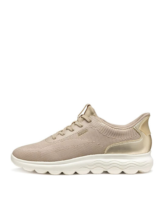 D Spherica Damen Anatomisch Sneakers Beige Dark / Gold