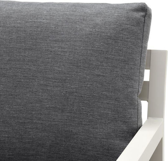 Santiago Outdoor Living Room Set 4 Pieces White with Pillows