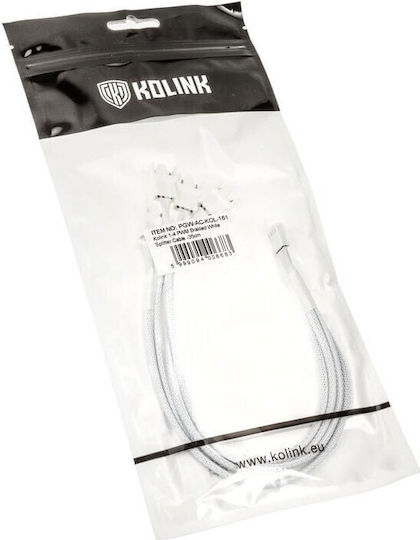 Kolink 4-Pin pwm - 4-Pin pwm / 4-Pin Fan Cable 0.35m Λευκό