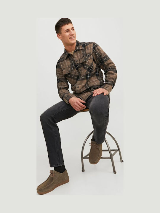 Men's Jeans Pants with Regular Tapered Fit Anthracite