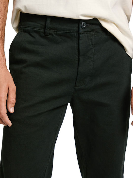 Trousers Chino Elastic in Slim Fit Black