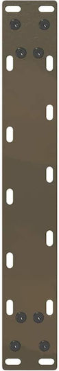 vidaXL Metallic Furniture Legs 2 Pieces Suitable for Table / Coffee Table 40x30cm Natural