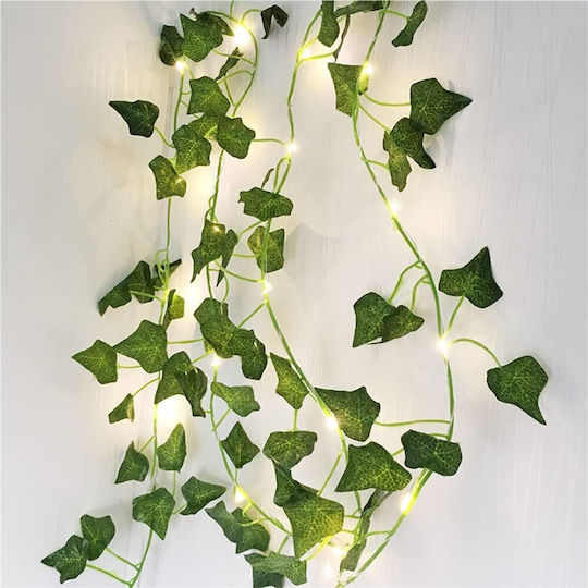 Leafglo Κρεμαστό Ηλιακό Φωτιστικό Γιρλάντα Θερμό Λευκό με Φωτοκύτταρο