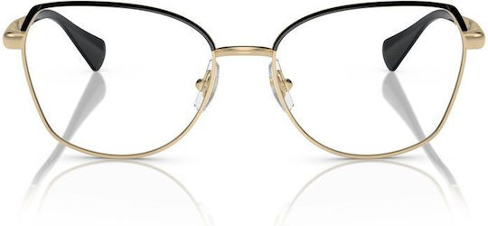 Ralph Lauren Weiblich Metallisch Brillenrahmen Katzenauge Schwarz RA6058 9443