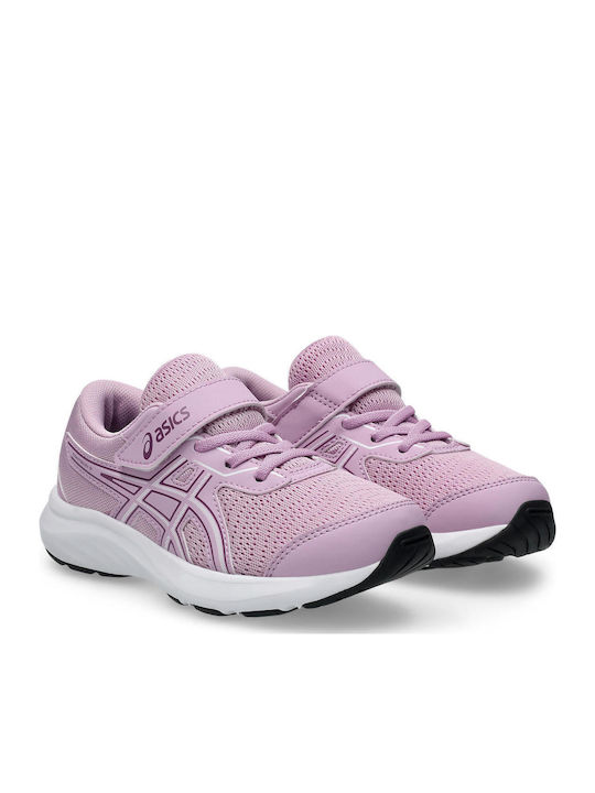 Gel-contend 9 Ps Kids Sports Shoes Running with Hoop & Loop Closure Lilac