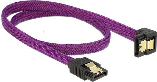 DeLock 7 pini SATA II - 7 pini SATA II Cablu 50cm Violet (83696)