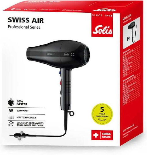 Solis Swiss Air Ionic Profesional Uscător de Păr 2000W