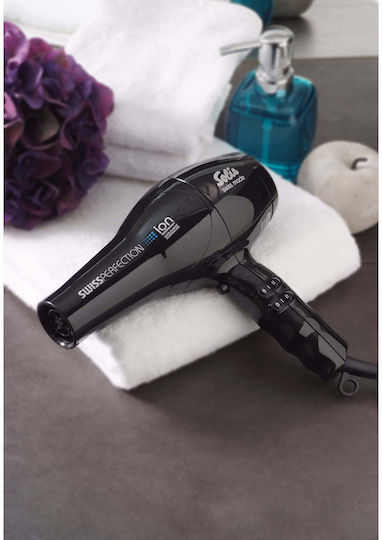 Solis Perfection Ionic Professionell Haartrockner mit Diffusor 2300W Black