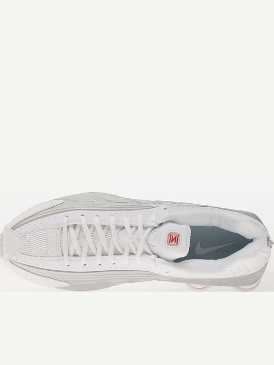 Shox R4 Ανδρικά Sneakers White / Metallic Silver-white