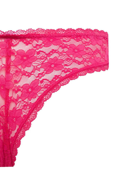 Women's Brazil 3Pack with Lace Rose Pink Red