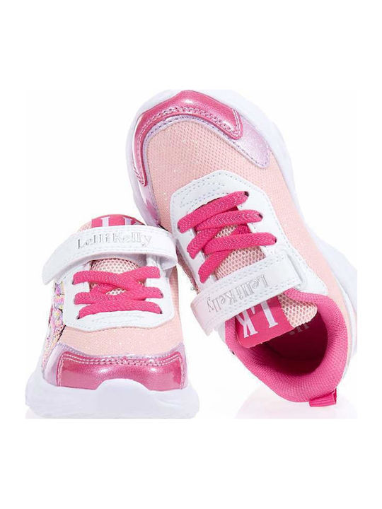 Maggie Kinder Sneakers mit Klettverschluss & Lichtern Rosa