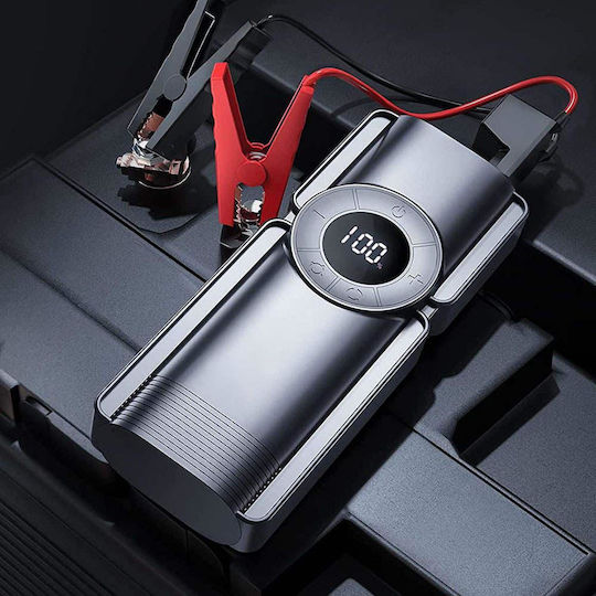 Starter Portabil Pentru Baterii Auto și Motocicletă 20000mAh Cu Pompă și Obiectiv 12V