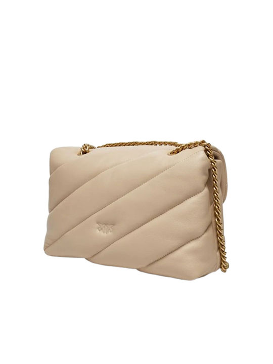 Pinko Love Puff Classic Women's Bag Shoulder Beige