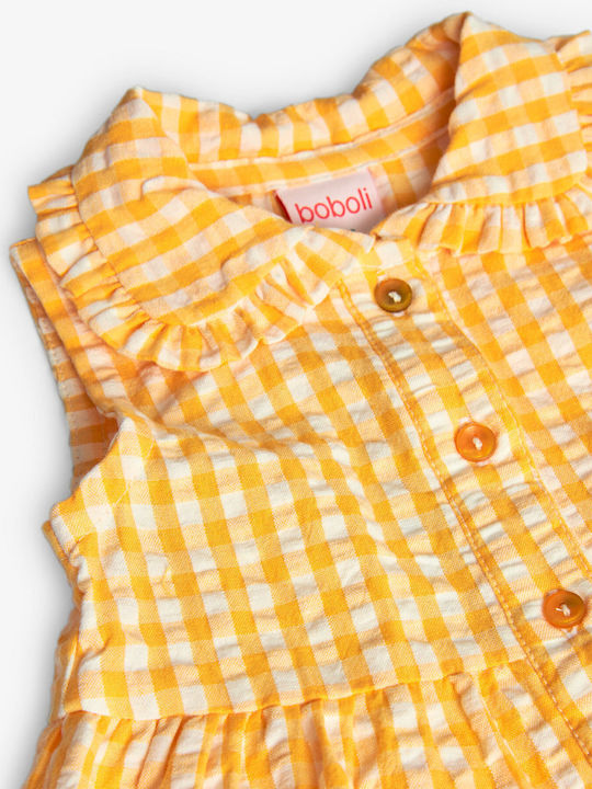 Kinderkleid Ärmellos Geprüft Yellow