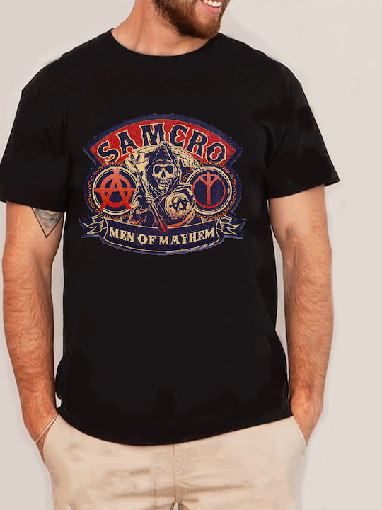 Fruit of the Loom Sons Of Anarchy Samcro Men Of Mayhem Μπλούζα Sons of Anarchy Βαμβακερή