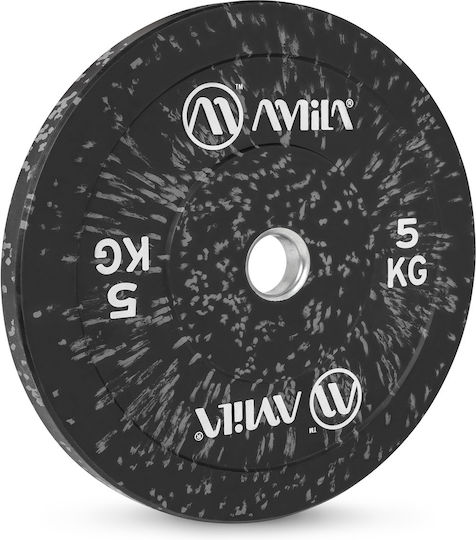 AMILA Splash Set of Plates Olympic Type Rubber 1 x 5kg Φ50mm