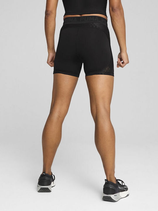 Puma Lace Women's Legging Shorts High Waisted Black