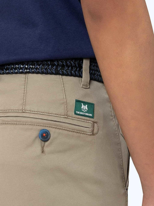 Hose Chino in Normaler Passform Dark Beige