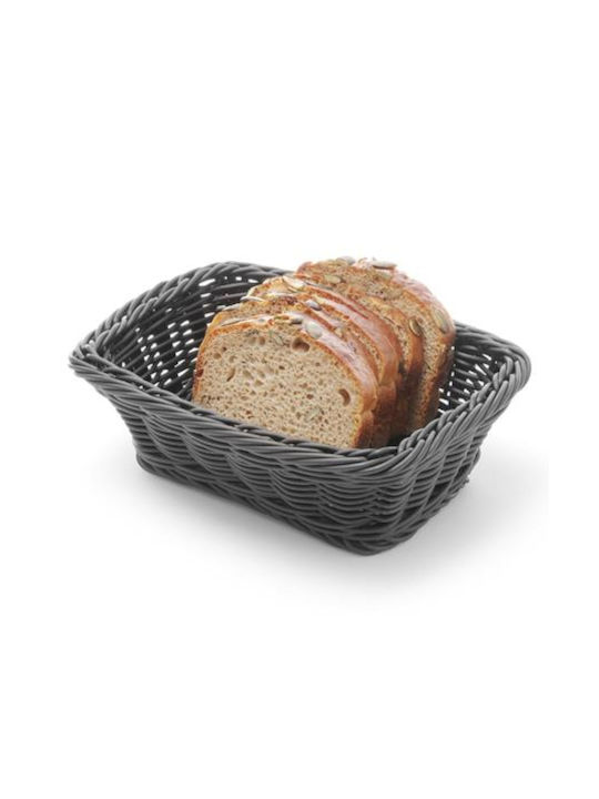 Hendi Brotkorb Schwarz 19x13x6cm