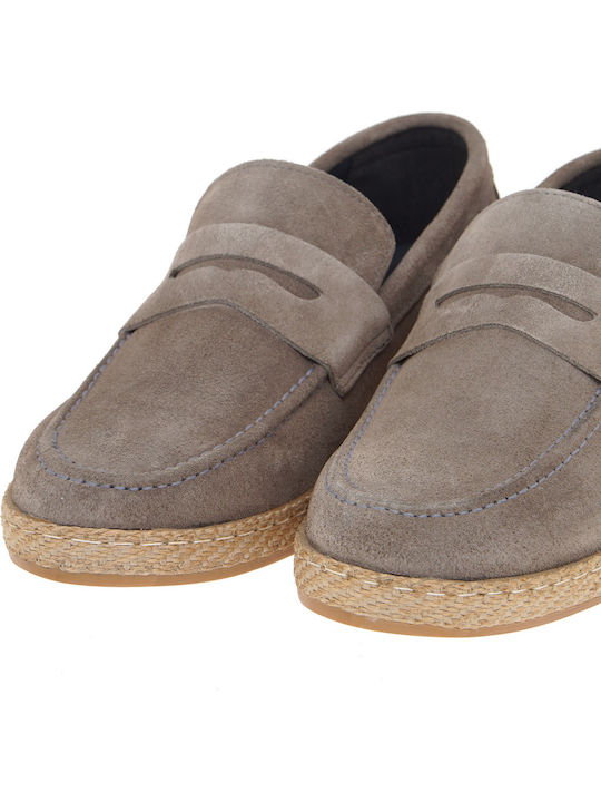 Suede Ανδρικά Loafers σε Γκρι Χρώμα