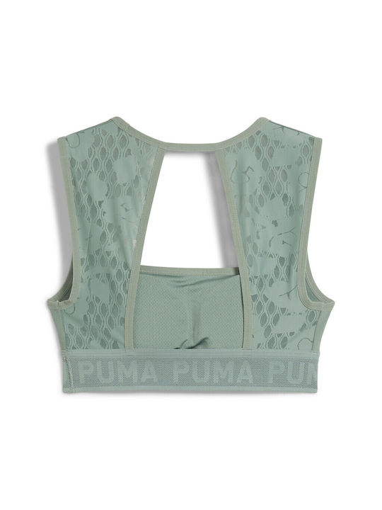 Puma Women's Sports Bra without Padding Green