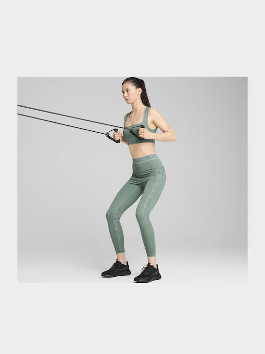 Damen Sport-BH Grün mit Futter