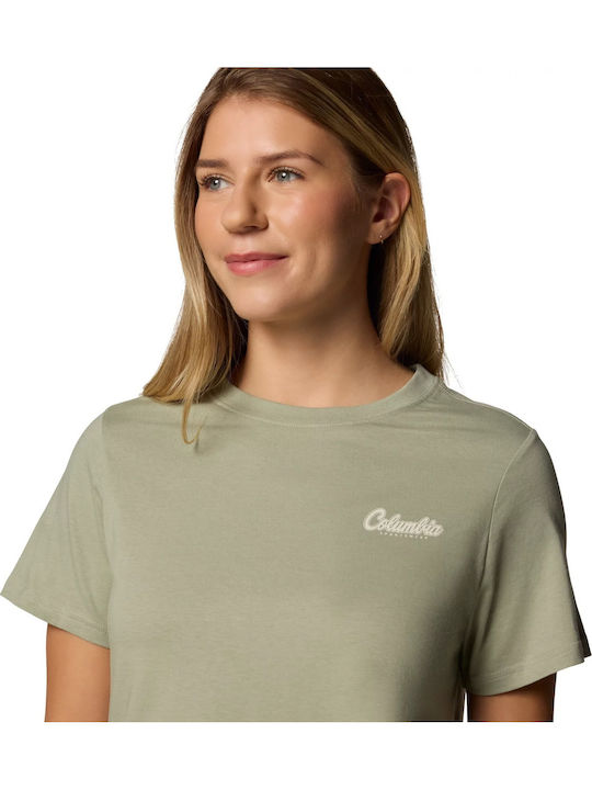 Bend Graphic Γυναικείο T-shirt Χακί