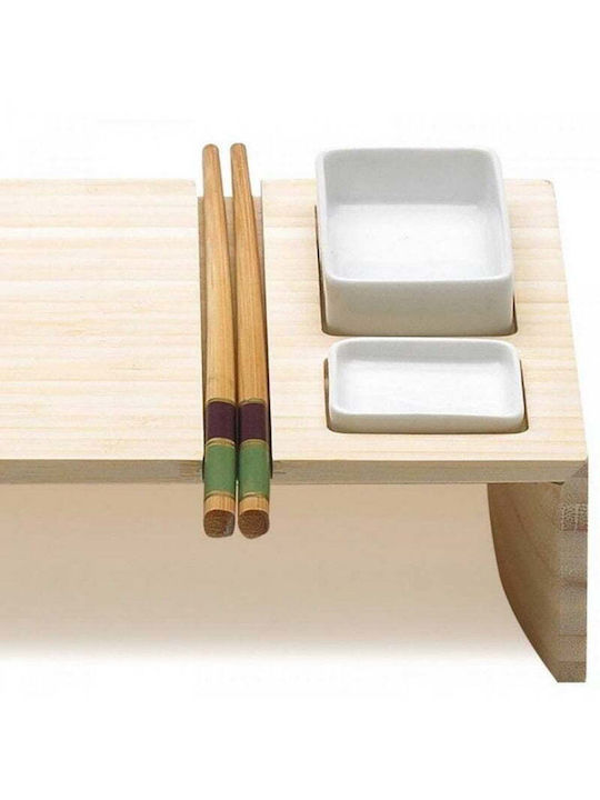 LegnoArt Platou de Servire pentru Sushi Lemn 30x20x5buc 1buc