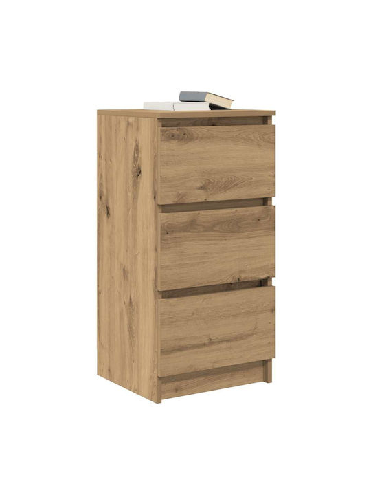 Drawers Storage Wooden L37.5xW35xH76cm