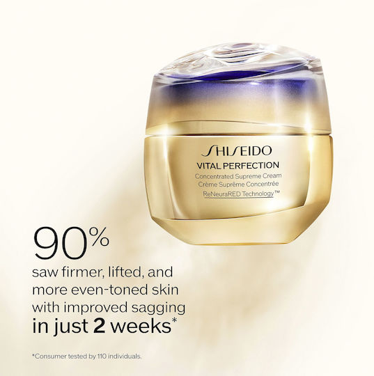 Shiseido Vital Perfection Concentrat Suprem Cremă Anti-îmbătrânire de Față cu Colagen 50ml