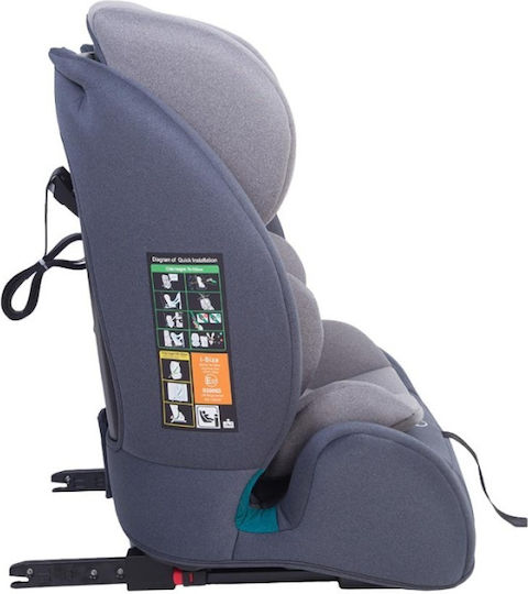 U-Grow Καθισματάκι Αυτοκινήτου i-Size με Isofix Γκρι 9-36 kg