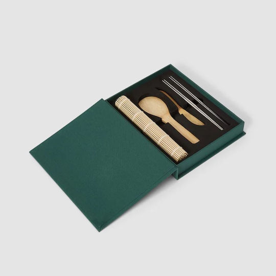 Set de ustensile pentru sushi Printworks Verde