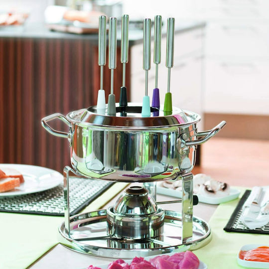 Rosle Vas pentru Fondue Electric din Oțel Inoxidabil Gri 20x20x20buc
