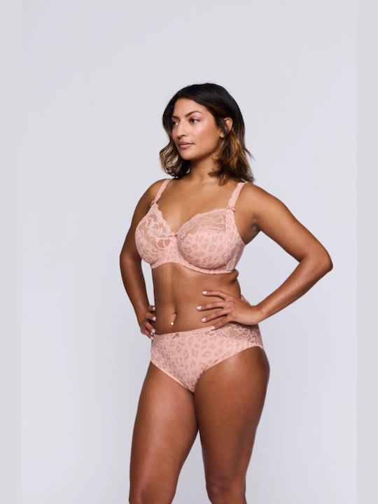 Bra without Padding Underwire Beige