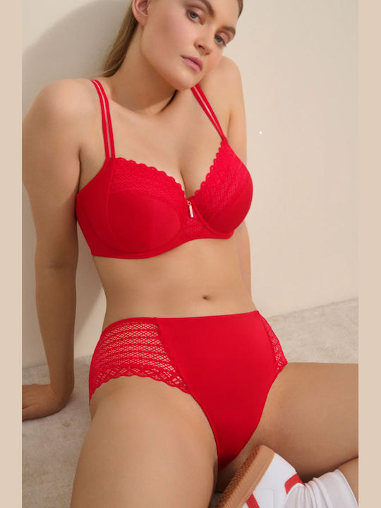 East End Bra Underwire Red