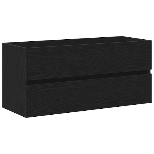 vidaXL Πάγκος χωρίς Νιπτήρα Μ100xΒ38.5xΥ45cm Μαύρη Δρυς
