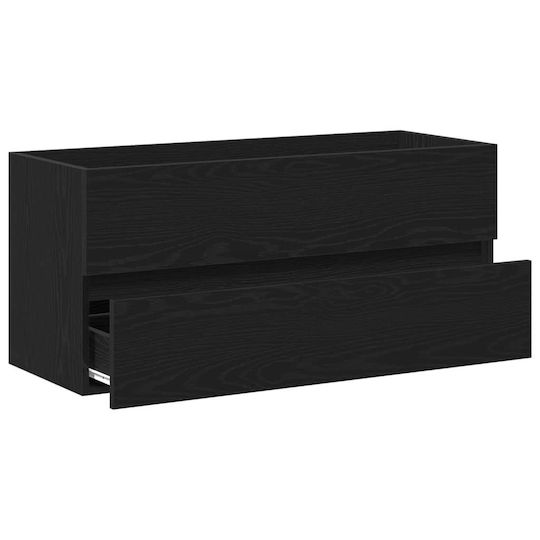 vidaXL Countertop without Sink L100xW38.5xH45cm Black Oak