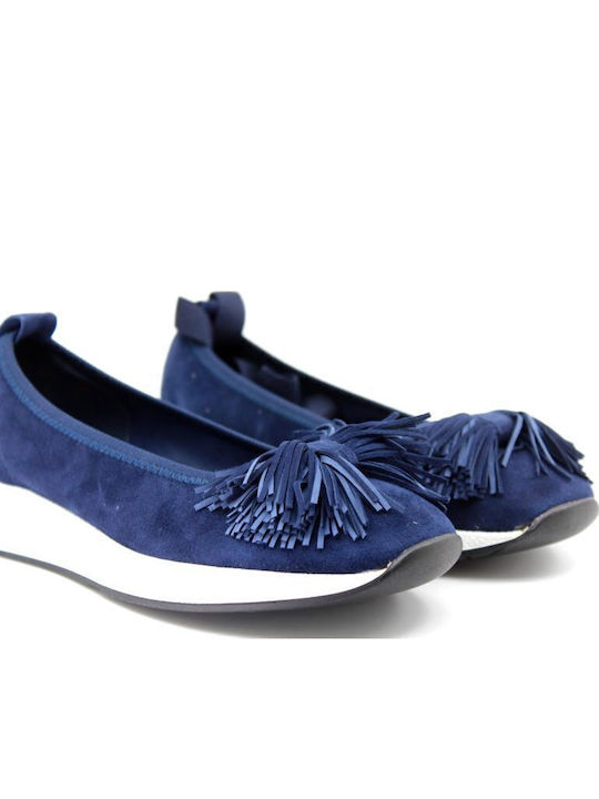 Anatomic Leather Ballerinas Blue