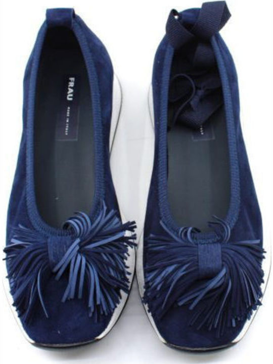 Anatomic Leather Ballerinas Blue