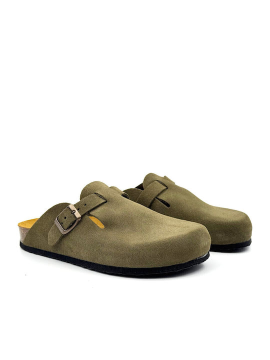 Men's Leather Slippers Afelpado Grueso TREBOL