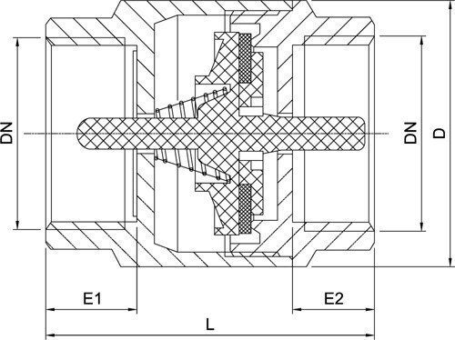 Invena Σύνδεση Σωλήνα Ορειχάλκινη 1/2" ZZ-14-015