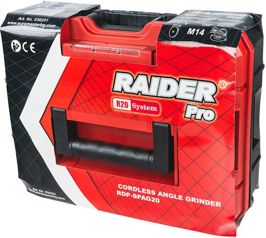 Raider R20 Τροχός 125mm Μπαταρίας με Ρύθμιση Στροφών 1x4Ah