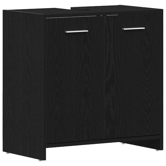 vidaXL Countertop without Sink L60xW33xH60cm Black Oak