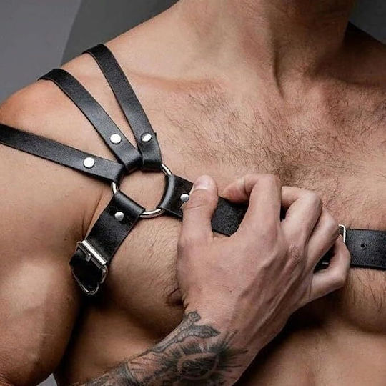 SMD Centurion, Strap Harness from Vegan Leather BDSM Accessory in Black Color